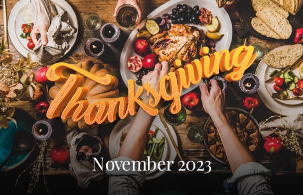Novembre 2023 - A reason to give thanks